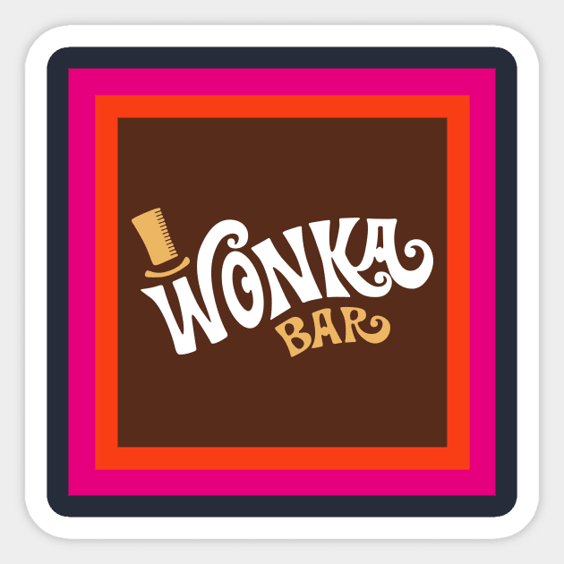 Wonka Bar Sticker by Gothenburg Print